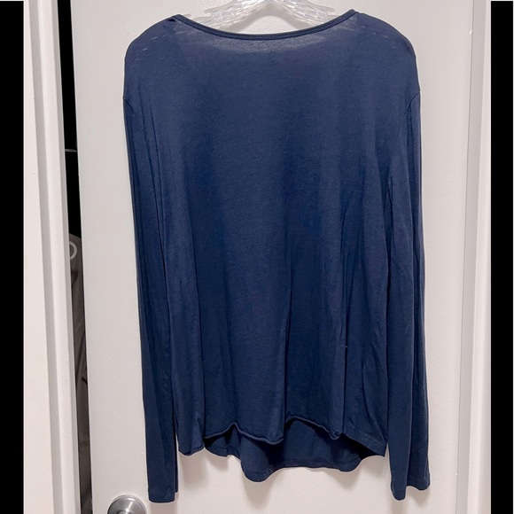 Long Sleeve Tee Navy Blue - Picture 2 of 3